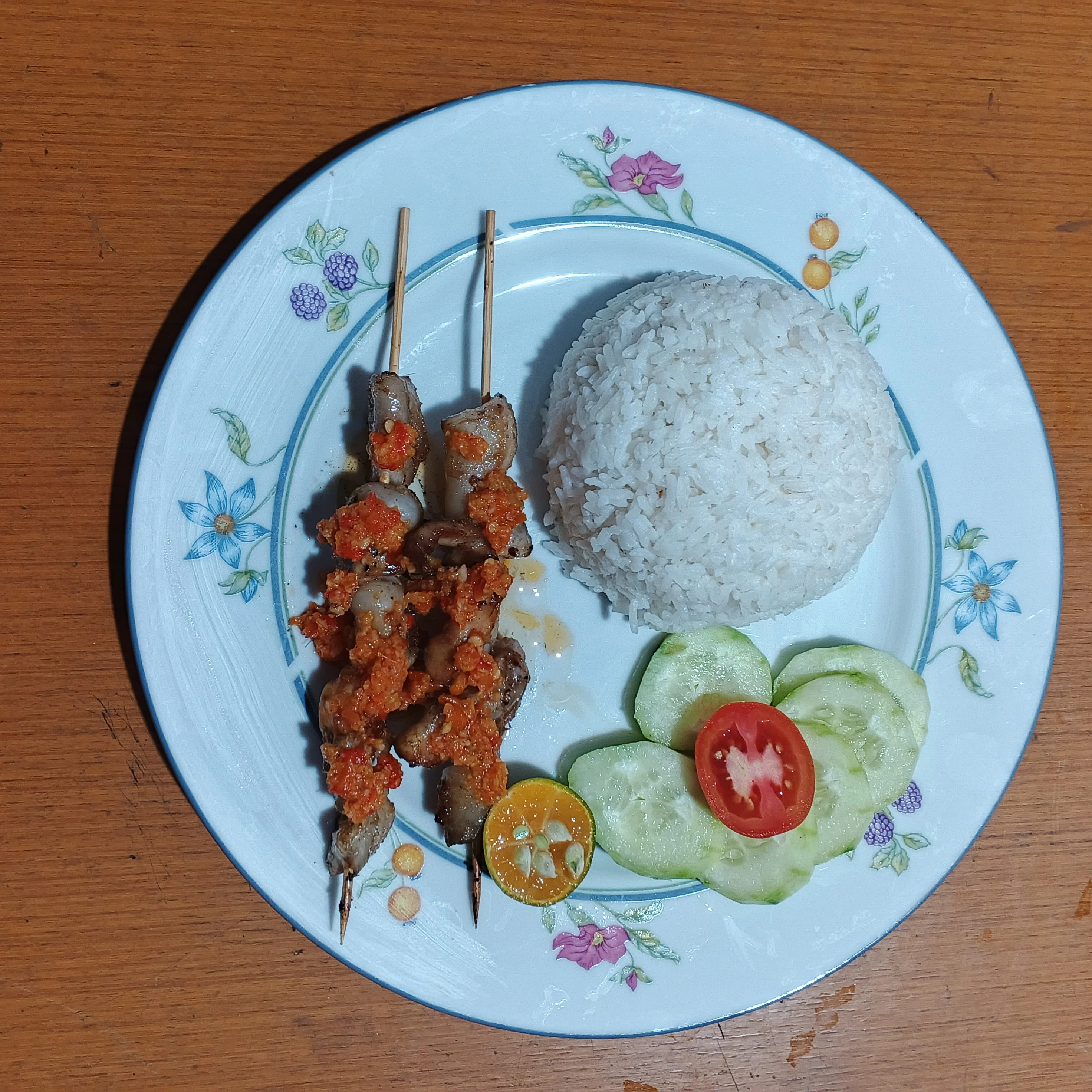 Nasi Sate Kenari Tuna